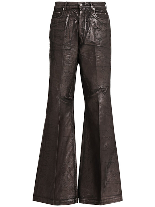 Rick Owens: Bolan cotton denim jeans - Bronze - men_0 | Luisa Via Roma