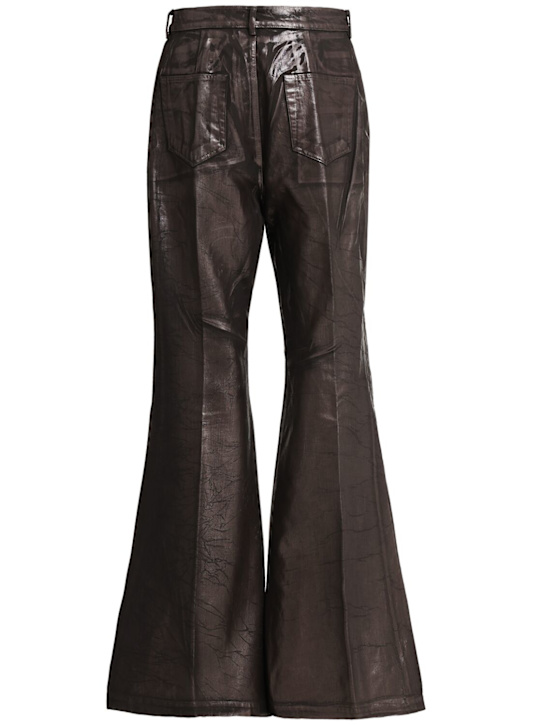 Rick Owens: Bolan cotton denim jeans - Bronze - men_1 | Luisa Via Roma