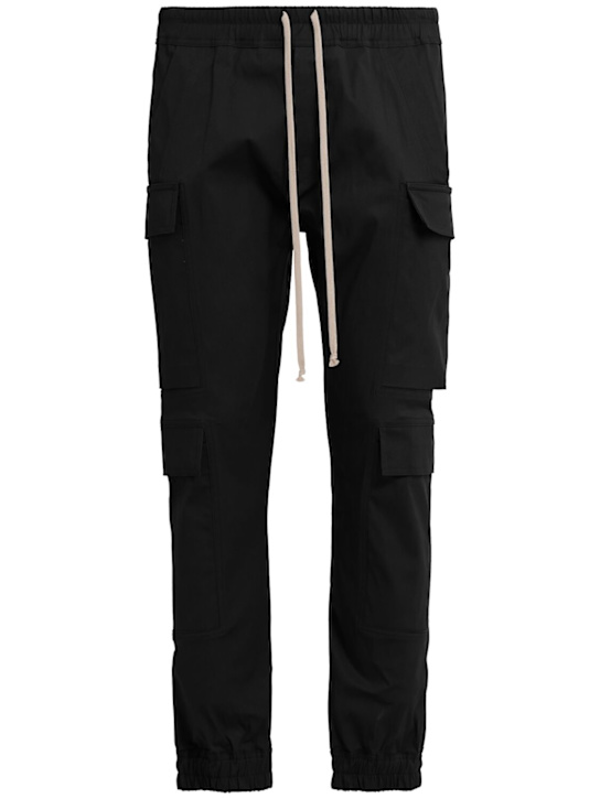 Rick Owens: Mastdon megacargo cotton pants - Black - men_0 | Luisa Via Roma