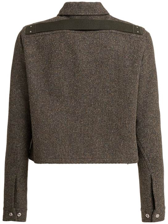 Rick Owens: Alice virgin wool jacket - Bosco - men_1 | Luisa Via Roma