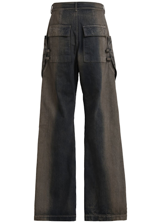 Rick Owens: Pantalones de denim de algodón - Darkdust Degrad - men_0 | Luisa Via Roma