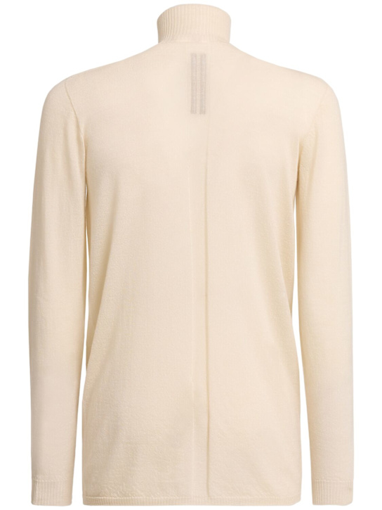 Rick Owens: Rollkragenoberteil aus Wolle „Level“ - Natural - men_1 | Luisa Via Roma