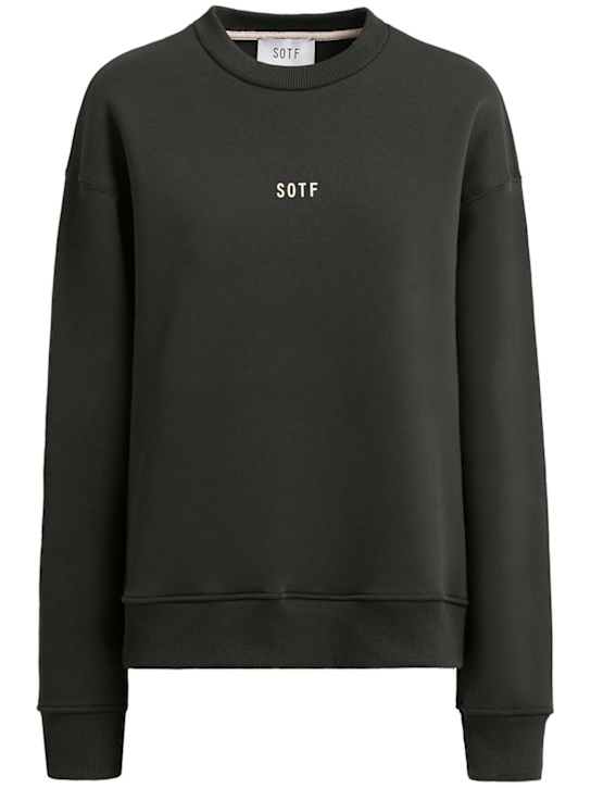 SOTF: Standard crewneck sweatshirt - Army Green - women_0 | Luisa Via Roma