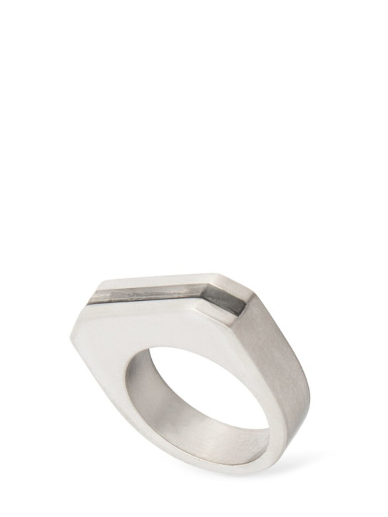 Rick Owens: Crystal Hollywood ring - Palladio - men_0 | Luisa Via Roma