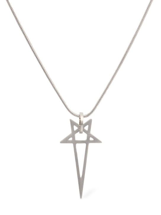 Rick Owens: Pentagram necklace - Palladio - men_0 | Luisa Via Roma