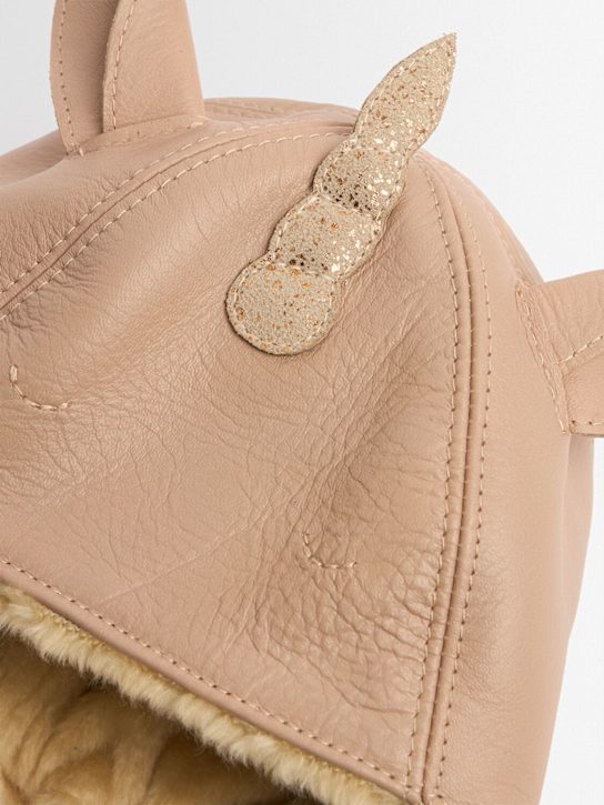 Donsje: Cappello Unicorn in shearling - Rosa - kids-girls_1 | Luisa Via Roma