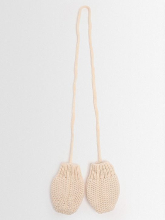 1 + IN THE FAMILY: Muffole in maglia di misto lana - Khaki - kids-girls_1 | Luisa Via Roma