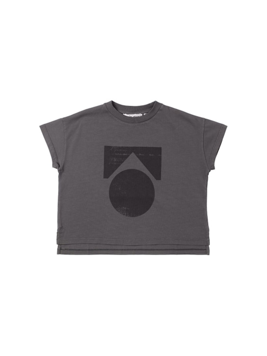 Main Story: Organic cotton t-shirt - Grey - kids-boys_0 | Luisa Via Roma