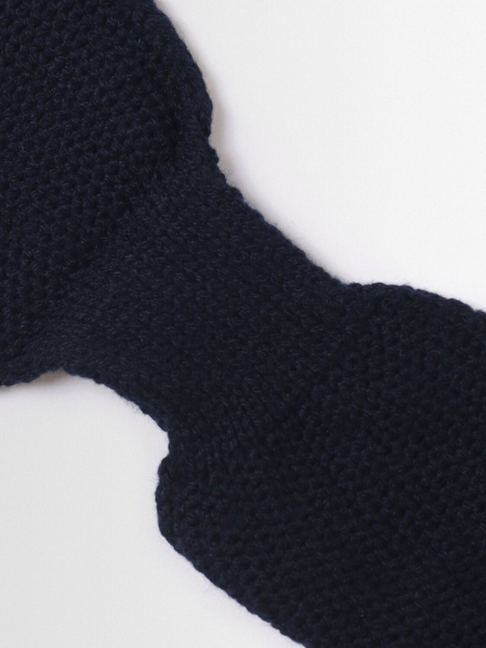 1 + IN THE FAMILY: Wool blend knit scarf - Blue - kids-girls_1 | Luisa Via Roma