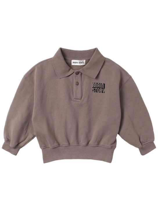 Main Story: Cotton sweatshirt - Grey - kids-boys_0 | Luisa Via Roma