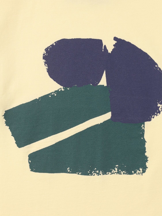 Main Story: Organic cotton long sleeve t-shirt - Yellow - kids-boys_1 | Luisa Via Roma