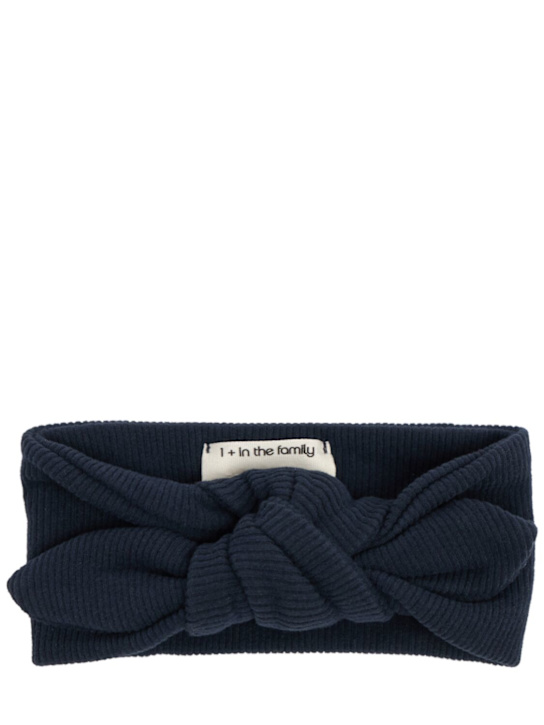 1 + IN THE FAMILY: Wool blend knit headband - ブルー - kids-girls_0 | Luisa Via Roma