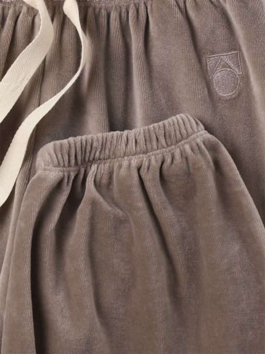 Main Story: Pantaloni in felpa di cotone organico - Grigio - kids-girls_1 | Luisa Via Roma
