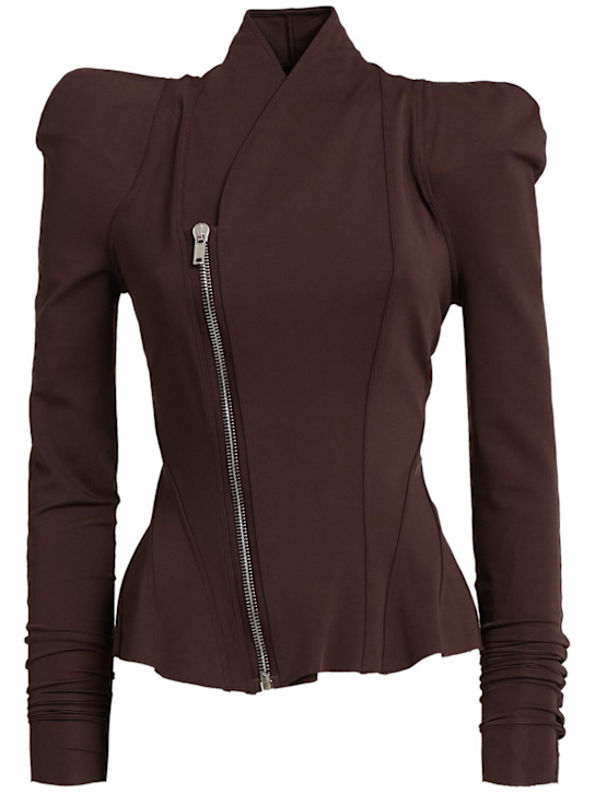Rick Owens: Princess zip up jacket - women_0 | Luisa Via Roma