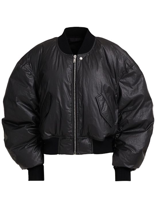 Rick Owens: Cal down bomber jacket - Black - women_0 | Luisa Via Roma