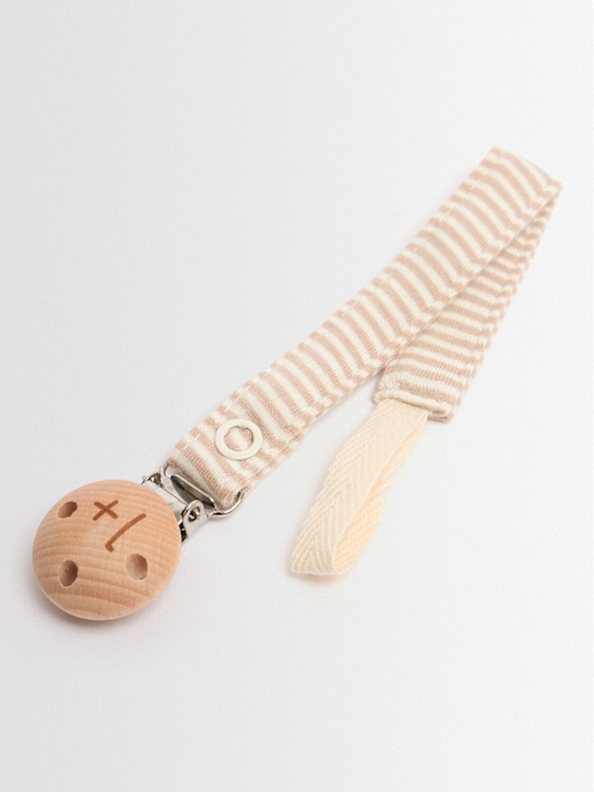 1 + IN THE FAMILY: Pacifier clip - Beige - kids-boys_1 | Luisa Via Roma