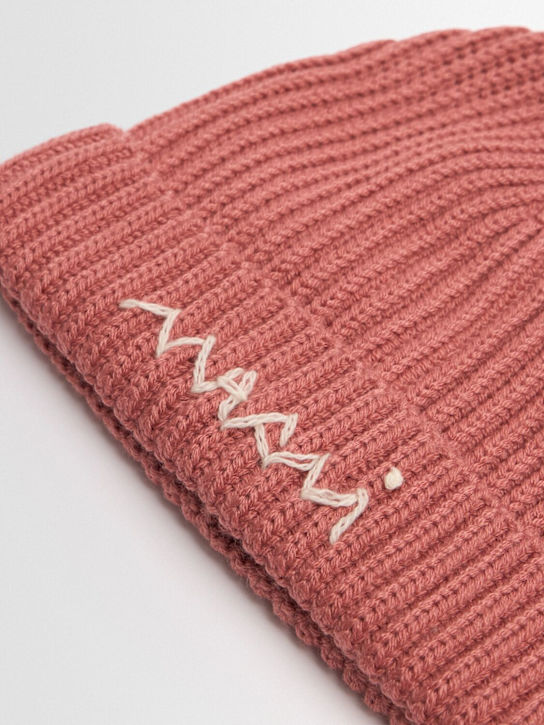 Marni Junior: Strickmütze aus Wollmischung - Rosa - kids-girls_1 | Luisa Via Roma