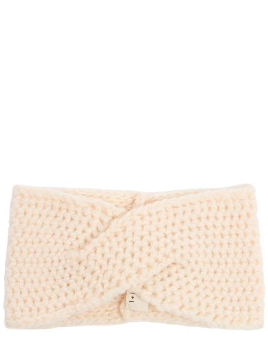 1 + IN THE FAMILY: Cotton blend knit headband - カーキ - kids-girls_0 | Luisa Via Roma