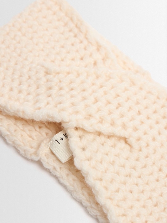 1 + IN THE FAMILY: Cotton blend knit headband - カーキ - kids-girls_1 | Luisa Via Roma