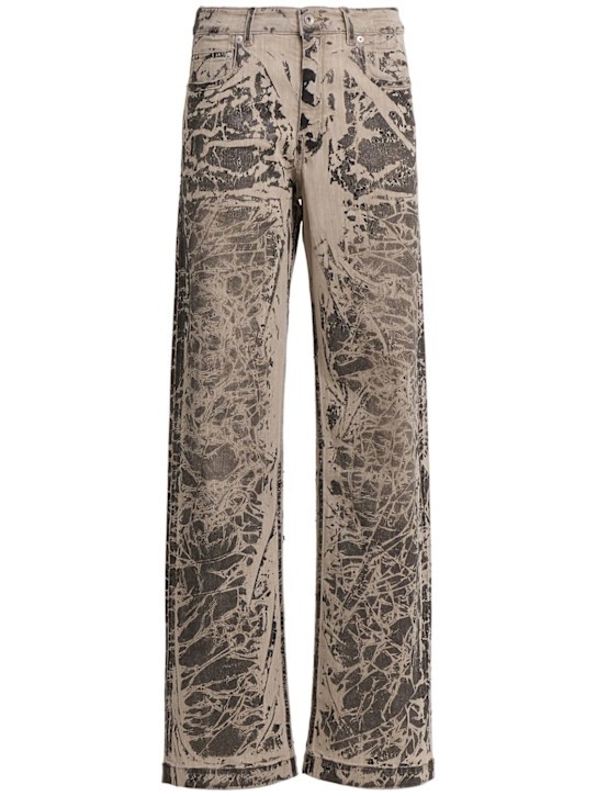 Rick Owens DRKSHDW: Geth denim mid rise baggy jeans - Black/Silver - women_0 | Luisa Via Roma