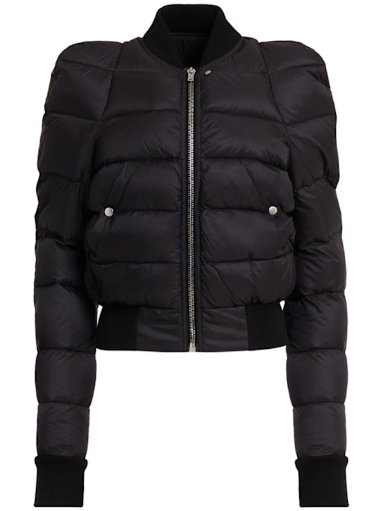 Rick Owens: Duvet flight light nylon jacket - Black - women_0 | Luisa Via Roma