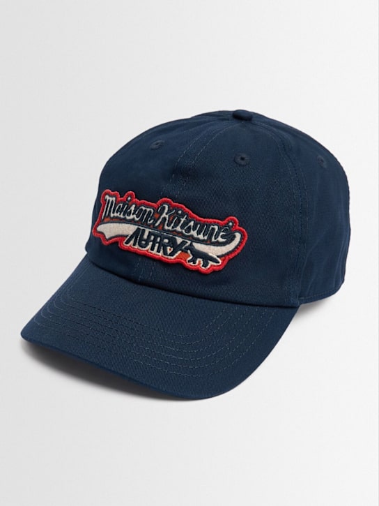 Autry: Maison Kitsuné cap - Navy - men_1 | Luisa Via Roma