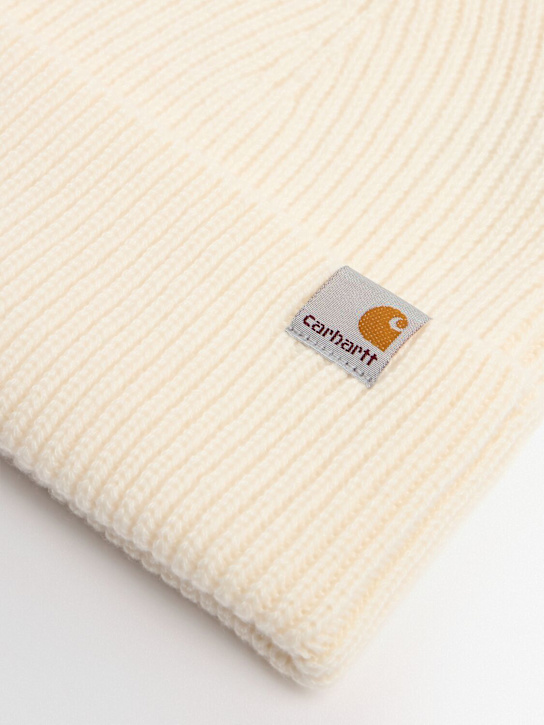 Carhartt WIP: Cappello beanie Gabe in lana e cashmere - Bianco - kids-boys_1 | Luisa Via Roma