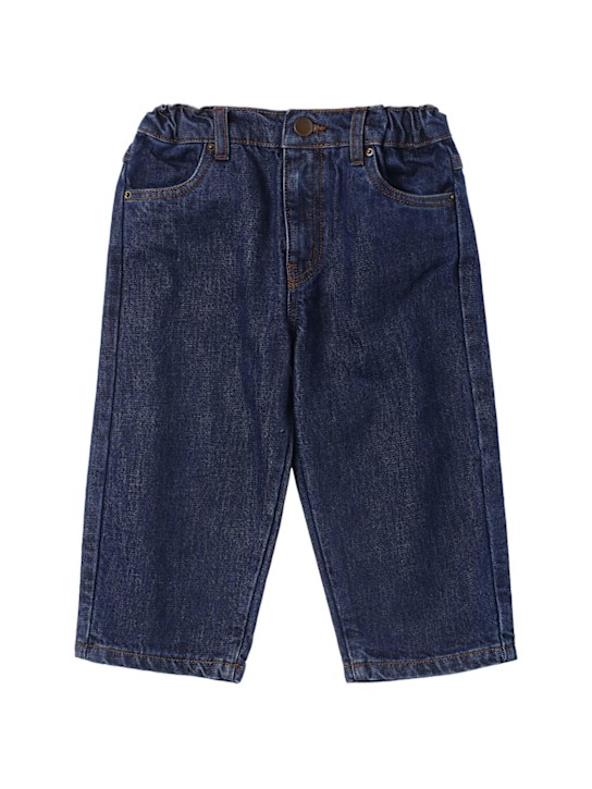 Main Story: Pantaloni in cotone organico - Blu - kids-girls_0 | Luisa Via Roma