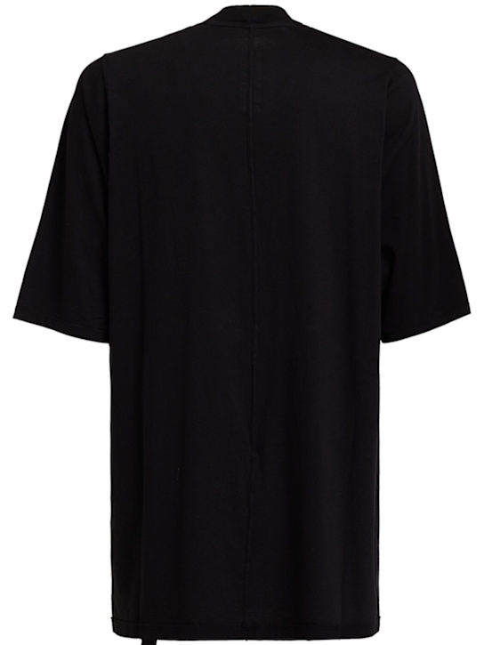 Rick Owens DRKSHDW: Jumbo short sleeve cotton t-shirt - Black - men_1 | Luisa Via Roma