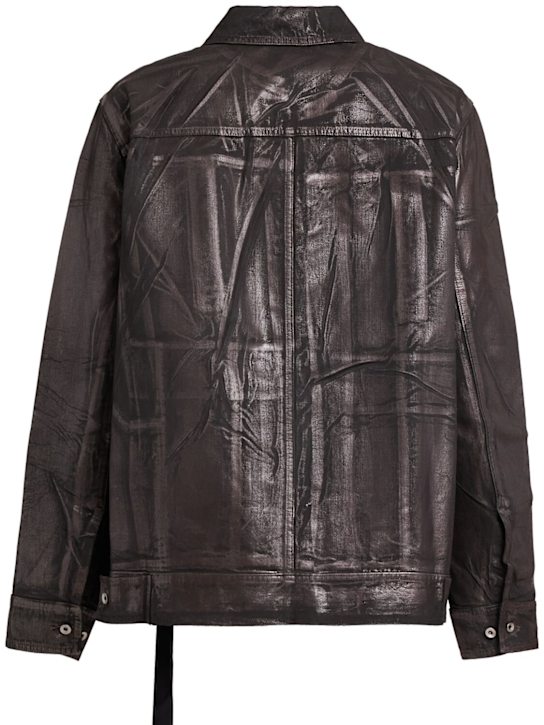 Rick Owens DRKSHDW: Lido worker bronze cotton jacket - Bronze - men_1 | Luisa Via Roma