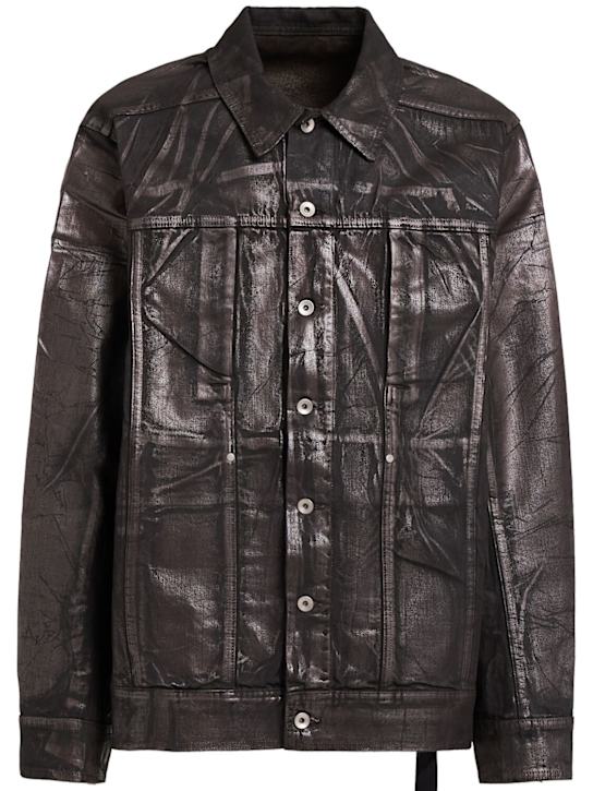 Rick Owens DRKSHDW: Lido worker bronze cotton jacket - Bronze - men_0 | Luisa Via Roma