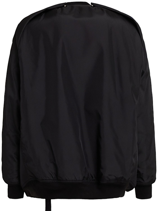 Rick Owens DRKSHDW: Jumbo peter convertible bomber jacket - Black - men_1 | Luisa Via Roma