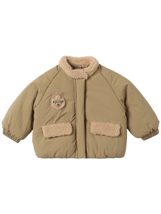 Donsje: Nylon puffer jacket - グリーン - kids-girls_0 | Luisa Via Roma