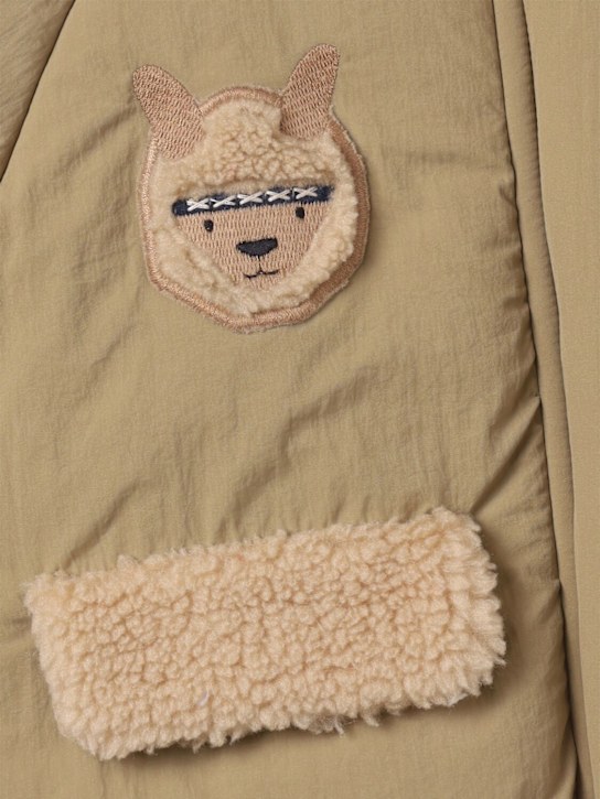 Donsje: Nylon puffer jacket - グリーン - kids-girls_1 | Luisa Via Roma