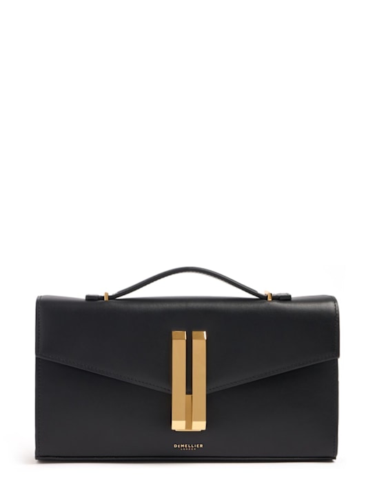 DeMellier: Vancouver smooth leather clutch - Black - women_0 | Luisa Via Roma