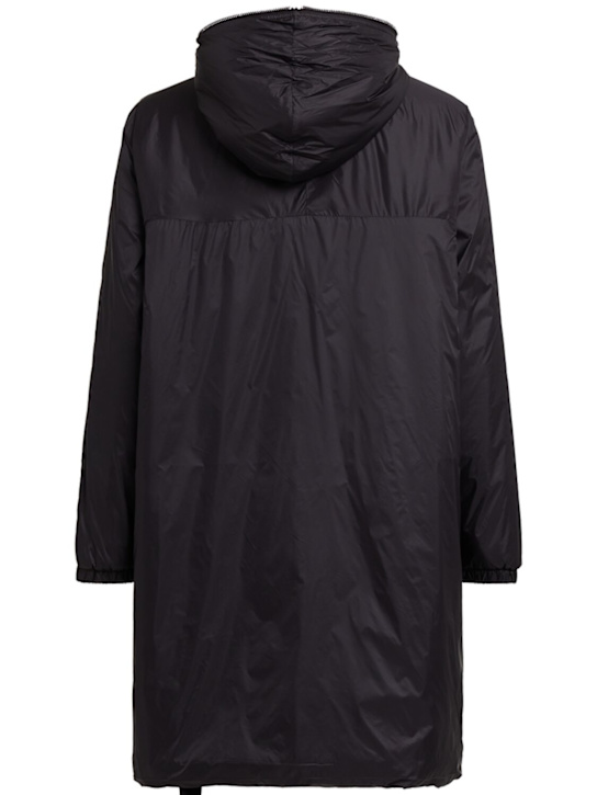 Rick Owens DRKSHDW: Sealed long windbreaker coat - Black - men_1 | Luisa Via Roma