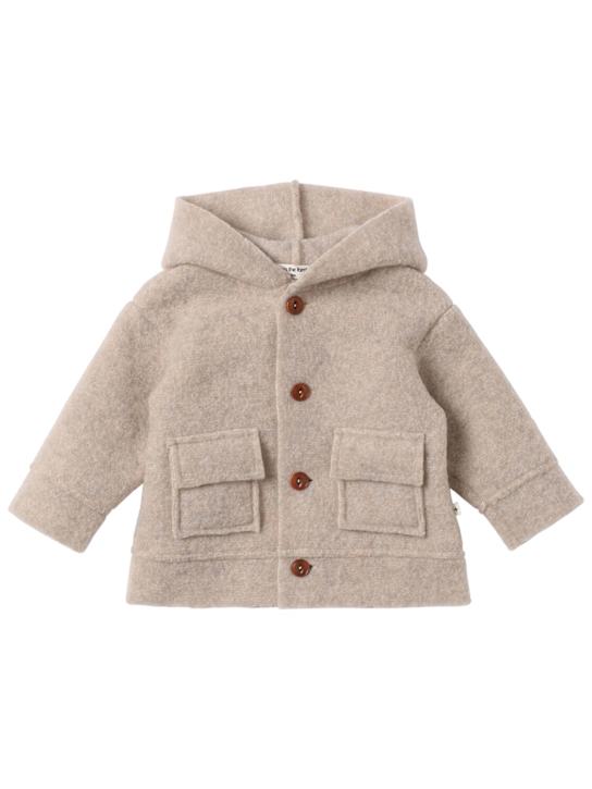 1 + IN THE FAMILY: Wool blend hooded jacket - kids-girls_0 | Luisa Via Roma