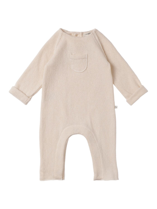 1 + IN THE FAMILY: Cotton blend romper - Beige - kids-boys_0 | Luisa Via Roma