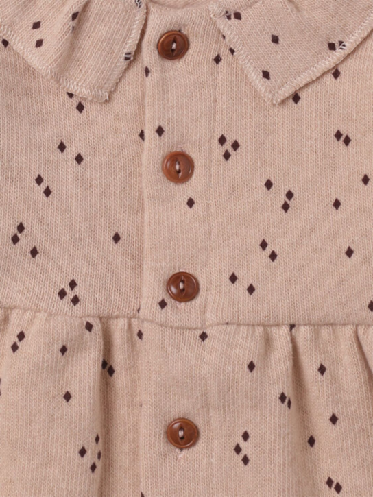 1 + IN THE FAMILY: Cotton blend romper - ピンク - kids-girls_1 | Luisa Via Roma