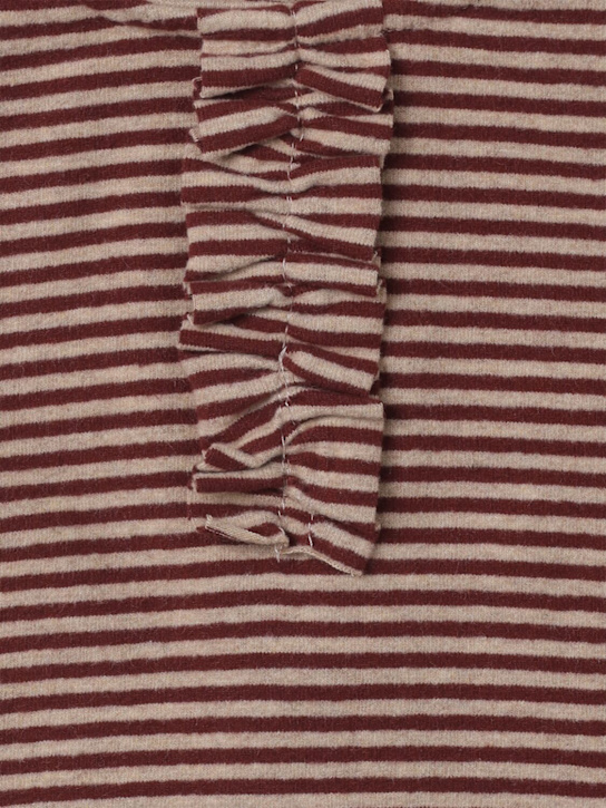 1 + IN THE FAMILY: T-Shirt aus Baumwollmischung mit  Streifen - Lila - kids-girls_1 | Luisa Via Roma