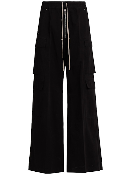 Rick Owens DRKSHDW: Double jumbo belas cargo pants - Black - men_0 | Luisa Via Roma