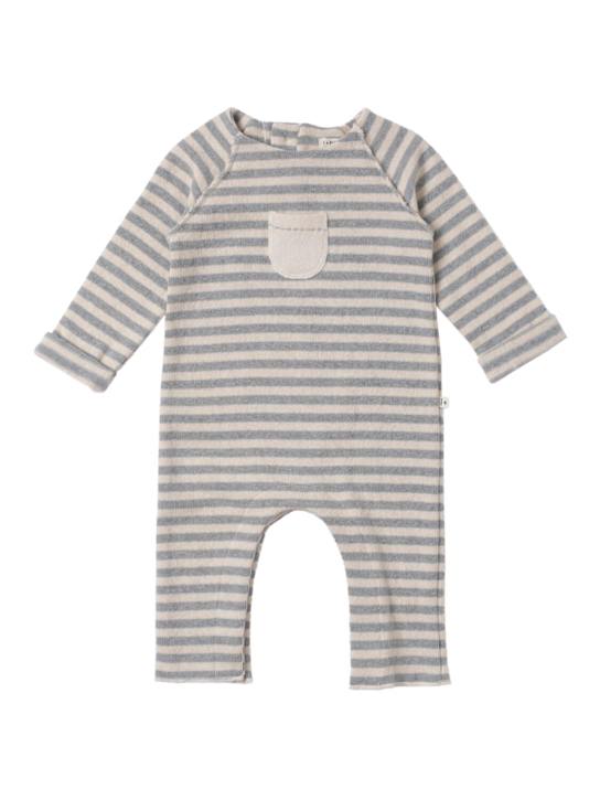 1 + IN THE FAMILY: Cotton blend romper - グレー - kids-girls_0 | Luisa Via Roma