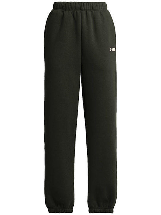 SOTF: Standard cuffed joggers - Army Green - women_0 | Luisa Via Roma