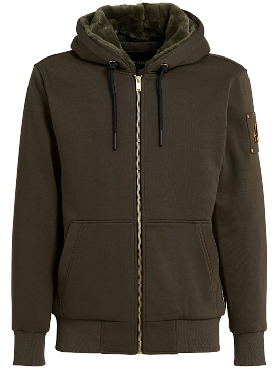 Moose Knuckles: Linden Bunny 스웨터 - Dark Olive - men_0 | Luisa Via Roma