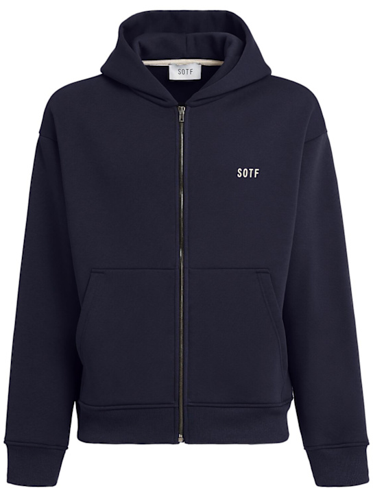 SOTF: Full zip hoodie - Navy - men_0 | Luisa Via Roma