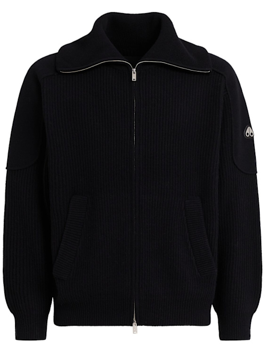 Moose Knuckles: Strickpullover aus Wollmischung „Colson“ - men_0 | Luisa Via Roma