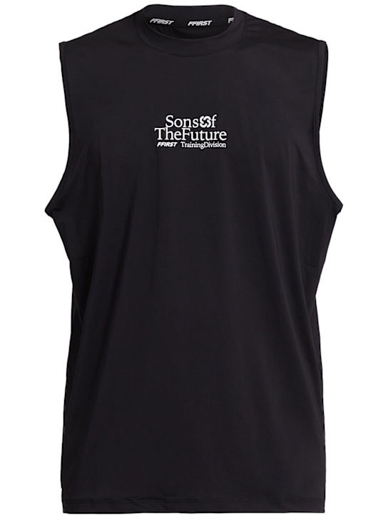 Family First: LVR Exclusive tech t-shirt - Black - men_0 | Luisa Via Roma