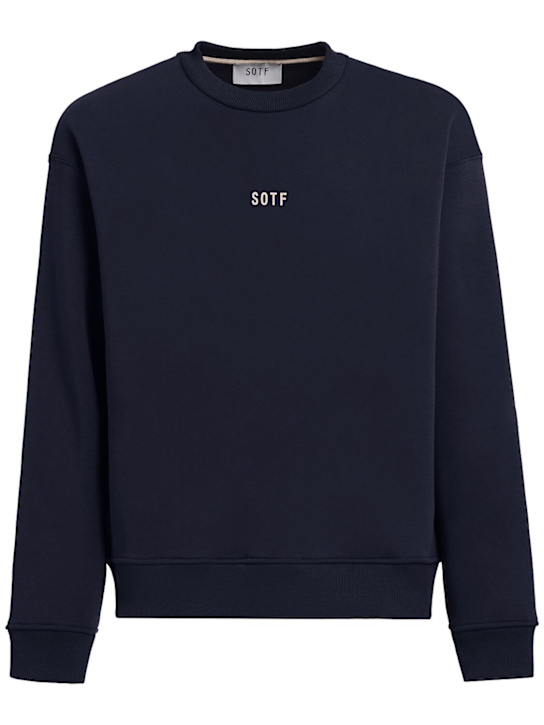 SOTF: Standard crewneck sweatshirt - ネイビー - men_0 | Luisa Via Roma