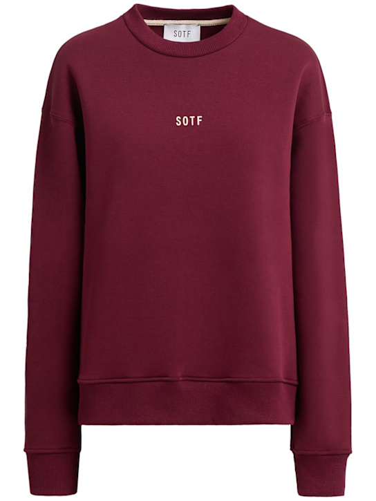 SOTF: Standard crewneck sweatshirt - Bordeaux - women_0 | Luisa Via Roma