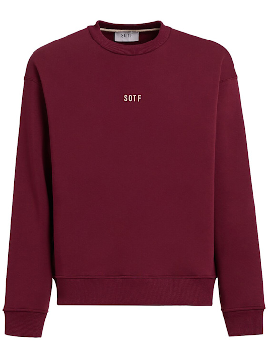 SOTF: Standard crewneck sweatshirt - ボルドー - men_0 | Luisa Via Roma
